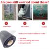 Cat-Proof Stainless Steel Window Screen with Self-Adhesive Tape, Transparent Balcony Netting (Color: Gr...) view 3