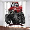 MEVASA Toy Truck 3D Blackout Curtains for Boys' and Girls' Rooms, Cartoon Car Design, 220 x 215 cm W x H view 1