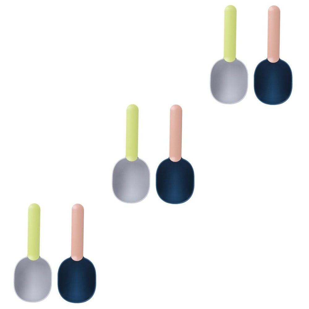 INOOMP 6-Piece Pet Food Scoops for Cats and Dogs, Durable and Multifunctional