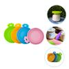 INOOMP Cat Food Can Lids, 4-Pack, Reusable Silicone Lids for Dog Food Cans, Airtight, Leakproof, Easy to Open and Close view 2