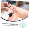TOVINANNA 2-Piece Nail Art Mixing Palette Set with Gold Edges view 3