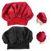 IWOWHERO 2-Pack Elastic Sleep Caps with Wide Hairbands, Silky Soft Hair Caps for Women view 2