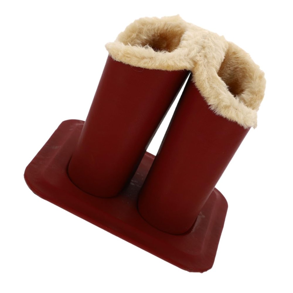Alipis Leather Eyeglass Holder with Double Compartment, Open Design