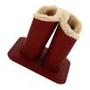 Alipis Leather Eyeglass Holder with Double Compartment, Open Design view 1