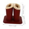 Alipis Leather Eyeglass Holder with Double Compartment, Open Design view 2
