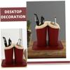Alipis Leather Eyeglass Holder with Double Compartment, Open Design view 4