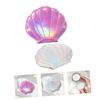 FOMIYES 4-Pack Shell-Shaped Folding Makeup Mirrors view 4