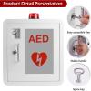 Wall-Mounted AED Defibrillator Storage Cabinet with Key and Snap Latch view 4