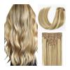 120 g Human Hair Clip-In Extensions, P8/613 Balayage view 1