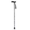 UYDJAKX Folding Walking Cane with Floral Print, Adjustable Height, Rubber Tip and Light Star view 1