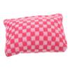 Knitted Pink Checkerboard Polyester Cosmetic Bag view 1