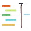 UYDJAKX Button-Adjustable Crutches, Ergonomic Handles, Lightweight Walking Aids for Older Adults, Portable Medical Crutches, D Star of Light view 3