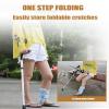 Star Folding Elbow Crutch with Soft Grip, 10-Position Height Adjustment view 2