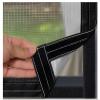 Cat-Proof Window Screen Without Drilling, Stainless Steel Mesh, Gray with Black Frame view 1