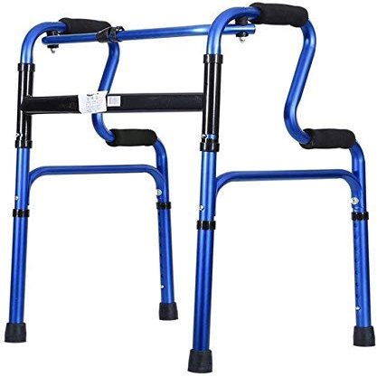 Portable Folding Mobility Walker for Seniors, Lightweight Rollator with 8-Level Height Adjustment