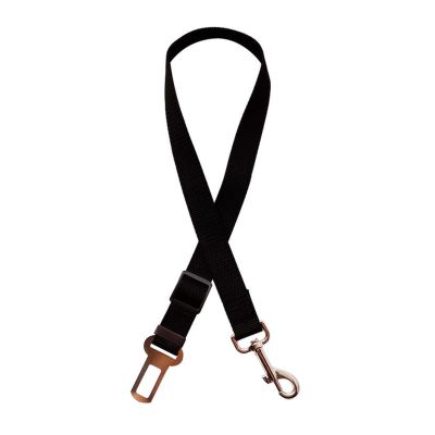 Adjustable Pet Safety Harness with Car Seat Belt Leash, Black