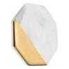 Gold Ceramic Manicure Palette with Marble Look for Nail Samples view 1