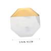 Gold Ceramic Manicure Palette with Marble Look for Nail Samples view 2