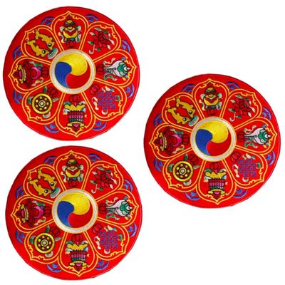 Abaodam 3-Piece Singing Bowl Cushion Set for Tibetan Singing Bowls