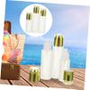 Refillable Glass Pump Dispensers, 3-Pack, 100 mL, Gold view 2