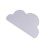 INOOMP 3-Piece Pet Feeding Mat, Food-Grade Silicone, Non-Slip, Cute Cloud Design, Protects Against Messes, for Dogs and Cats, Light Gray view 3