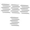 Healeved 400-Piece Eyebrow and Eyelash Brushes, Precision Spoolies for Blending, Portable and Versatile view 1