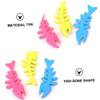 Sosoport Dog Chew Toys, Fishbone Shape for Teeth Cleaning, 9-Piece TPR Set view 3