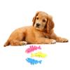 Sosoport Dog Chew Toys, Fishbone Shape for Teeth Cleaning, 9-Piece TPR Set view 4