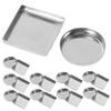 WOONEKY Empty Eyeshadow Metal Pans Makeup Palette Accessories, 30-Piece Set, Round and Square view 1