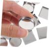 WOONEKY Empty Eyeshadow Metal Pans Makeup Palette Accessories, 30-Piece Set, Round and Square view 2