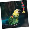 Yardwe Parrot Toy Set: Hanging Toy, Climbing Ladder, Perch, Swing and Balls for Parrots, Budgies and Cage Birds view 3