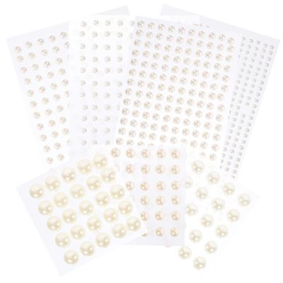 Healeved Self-Adhesive Nail and Face Pearls, 14 Sheets