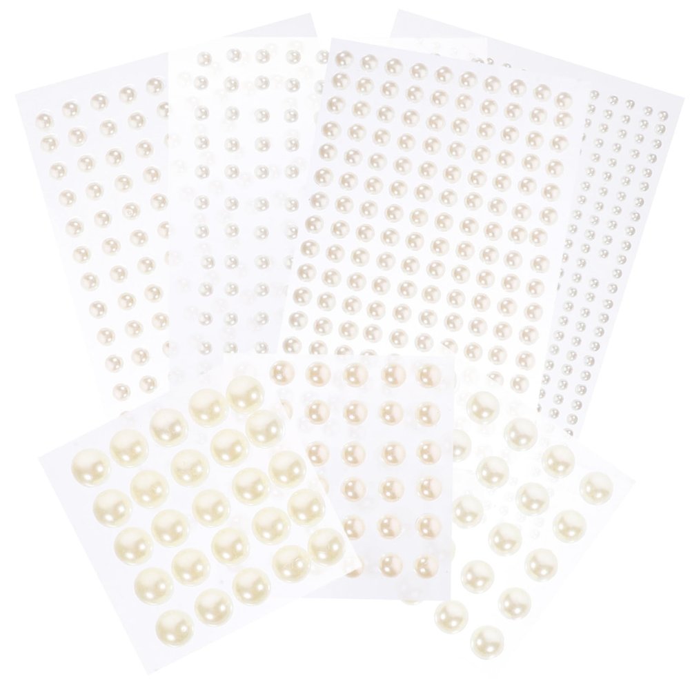 Healeved Self-Adhesive Nail and Face Pearls, 14 Sheets