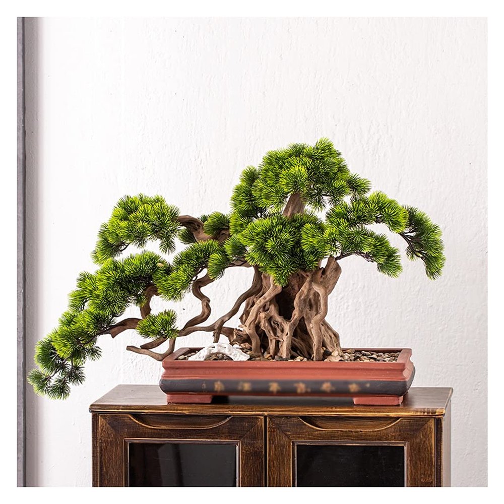 Artificial Bonsai Tree, Simulated Welcome Pine, Indoor Potted Plant, Size B