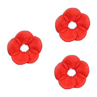 INOOMP 3-Pack Protective Recovery Collars for Dogs, Soft Red Flower Cone Collars