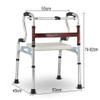 Mobility Walker Bathroom Shower Chair with Padded Seat view 4