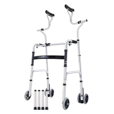 Mobility Walker with Armrests, Support Pad, Height-Adjustable, Thick Aluminum Alloy, C Star of Light