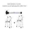 Mobility Walker with Armrests, Support Pad, Height-Adjustable, Thick Aluminum Alloy, C Star of Light view 4