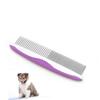 2-Piece Stainless Steel Pet Grooming Comb Set with Rounded Heads view 4