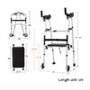 Folding Aluminum Walker with Armrest, Wheel, and Seat for Seniors view 2