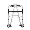 Folding Aluminum Walker with Armrest, Wheel, and Seat for Seniors view 3