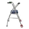 Mobility Training Walker, Medical Two-Wheel Walker with Seat, Foldable Walking Aid for Seniors view 1