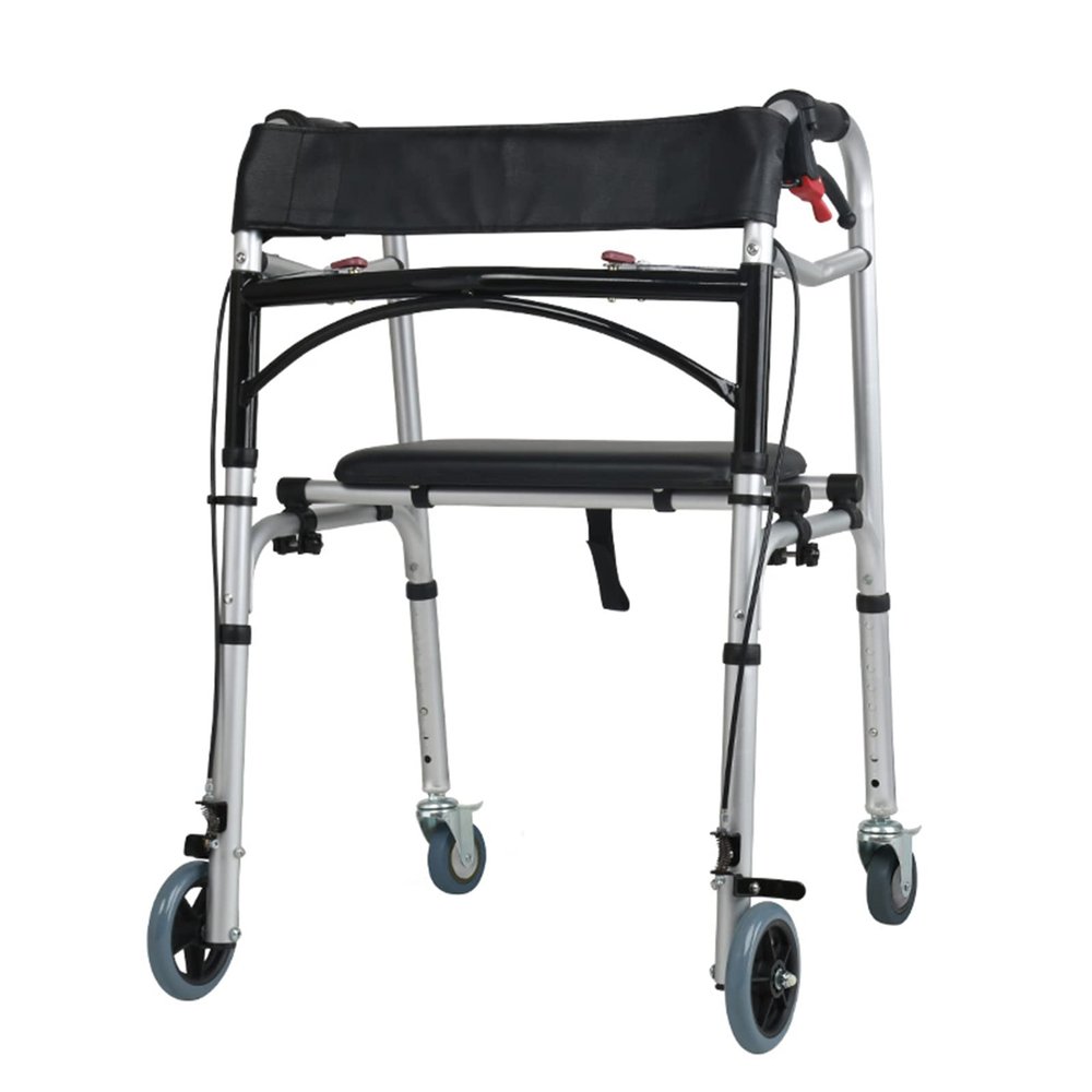 Folding Lightweight Height-Adjustable Walker for Seniors and Adults, B Star of Light