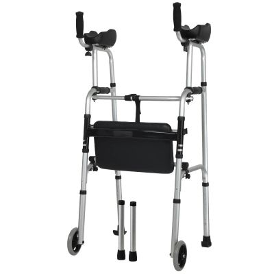Folding Mobility Walker with Seat for Seniors and People with Disabilities