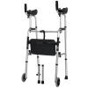 Folding Mobility Walker with Seat for Seniors and People with Disabilities view 1