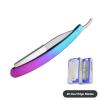 Colorful Folding Hand Razors with Stainless Steel Blades for Hair and Beard Removal view 2