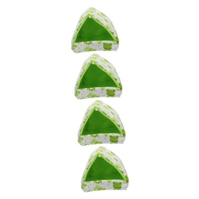 INOOMP 4-Piece Cozy Hamster Beds and Hideaways for Small Pets