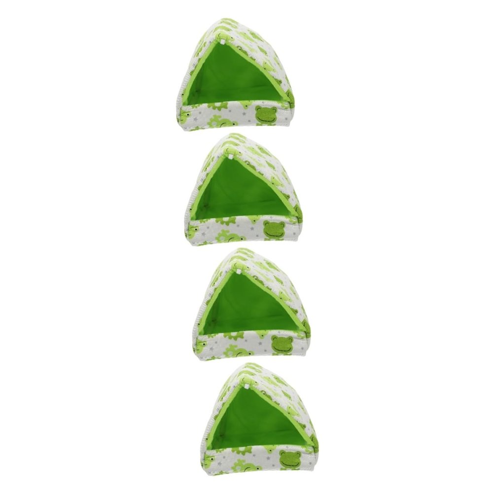 INOOMP 4-Piece Cozy Hamster Beds and Hideaways for Small Pets