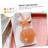 FRCOLOR 24-Piece Set of Cute Shell Hairpins for Girls in Yellow, Green, Pink and Orange view 2