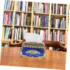 Rustic European-Style Tissue Box Cover, Blue view 2